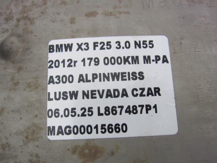 BMW X3 F25 N55 3.0 3.5I 306KM ÉCHAPPEMENT SILENCIEUX FINAL 7646096 COMPLET
