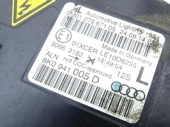 PROJECTEUR PHARE GAUCHE AVANT GAUCHE AVANT XÉNON AUDI A4 B8 LIFT 8K0941005D