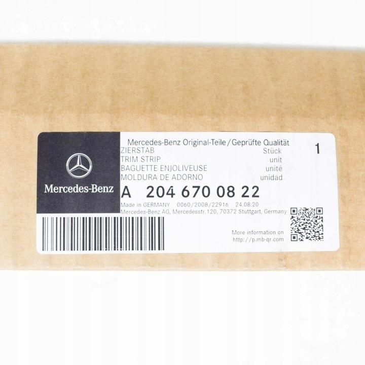 BARRE DE LIAISON DÉCORATIF MERCEDES-BENZ C 180 C 200 C 220 C 250 ORIGINAL