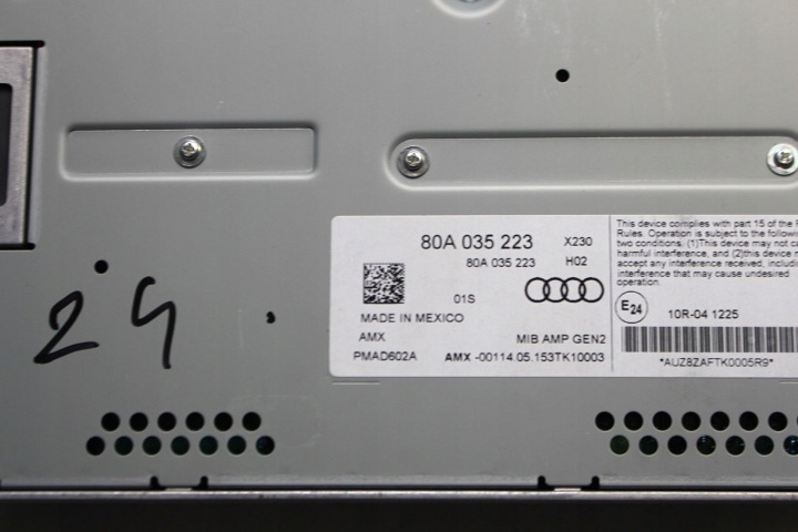 AUDI Q5 80A HAUT-PARLEURS AMPLIFICATEUR BANGOLUFSEN 80A035223 80A035399D 80A035400D