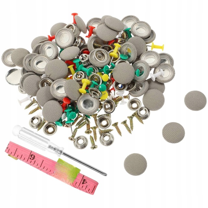 50 KIT ZAPIEC VERS PLAFONNIERS AUTOMOBILE UNIVERSEL COULEUR GRISE ÉLÉMENTS