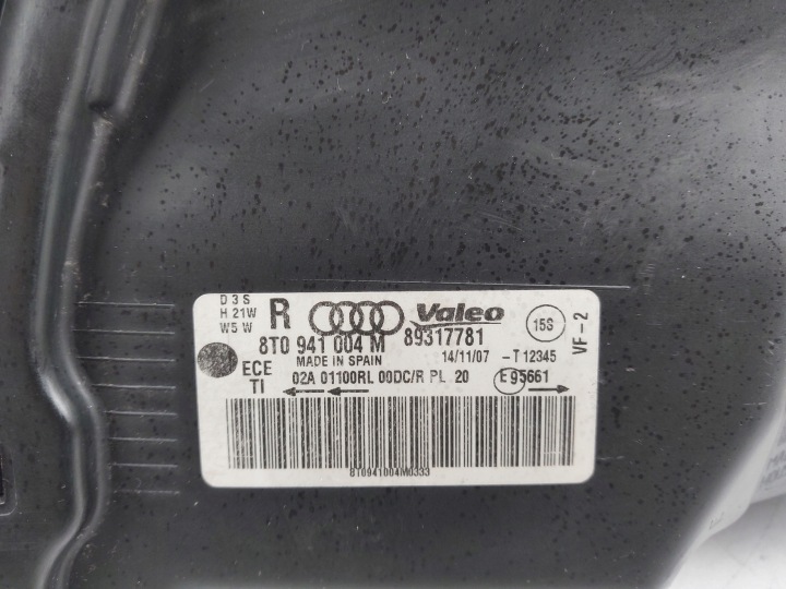 PHARE XÉNON DROIT AVANT 8T0941004M 8K0941597 AUDI A5 8T