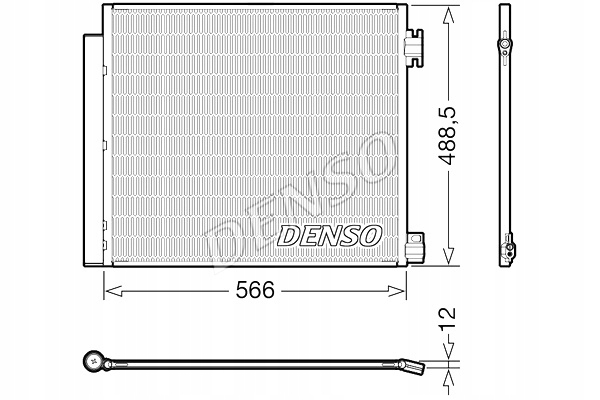 DENSO CONDENSADOR DE ACONDICIONADOR NISSAN QASHQAI II X-TRAIL 3 RENAULT 