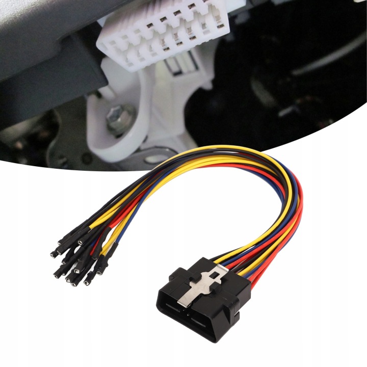 CÂBLE ZACZA MESKIEGO 16-PINOWEGO OBD2 SNAPAWANIE BEZPATNY CODE 0X