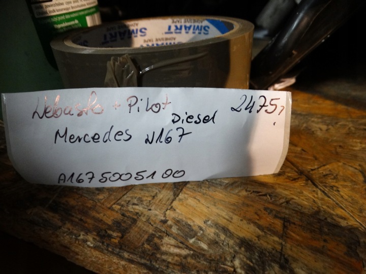 PARFAIT JEU WEBASTO DIESEL TÉLÉCOMMANDE MERCEDES W167 DIESEL 1