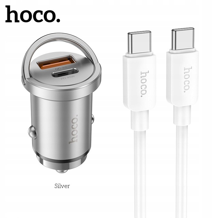 TRAGALUZ DISPOSITIVO DE CARGA TIPO TIPO C USB-C 45W QC3.0 PARA IPHONE 15 PLUS PRO MAX IPAD 