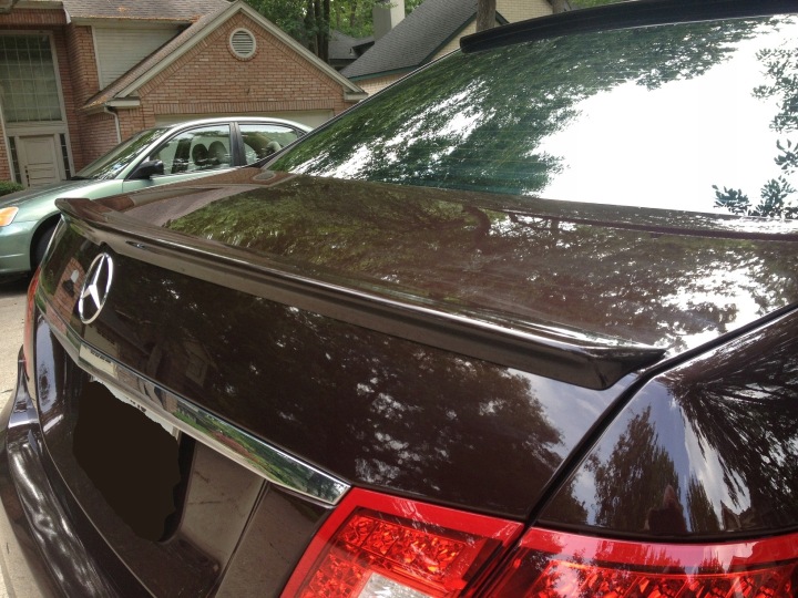 MERCEDES W212 SPOILER SPOILER SUR COUVERCLE DE COFFRE AMG
