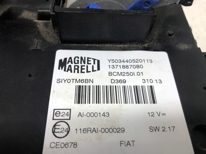 BCM MODULE 1371887080 FIAT DUCATO III JUMPER BOXER PEUGEOT BOXER EUROPE BIELLES