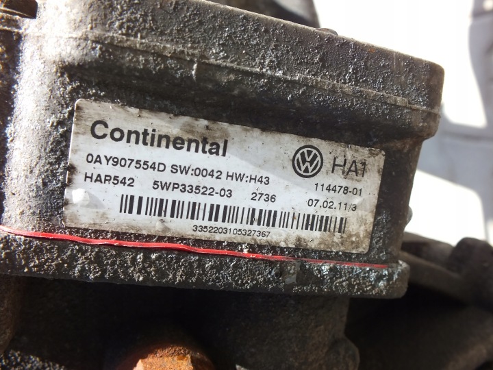 VW TIGUAN I 5N CHÂSSIS SUSPENSION ARRIÈRE DIFFÉRENTIEL DIFFÉRENTIEL ENSEMBLE