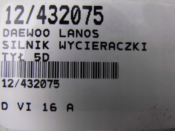 DAEWOO LANOS MOTEUR ESSUIE-GLACES ARRIÈRE HAYON 5D 96303127