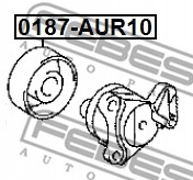 0187-AUR10 FEBEST 0187-AUR10 ROLLO NAPINACZA, CORREA DE CUÑA W 