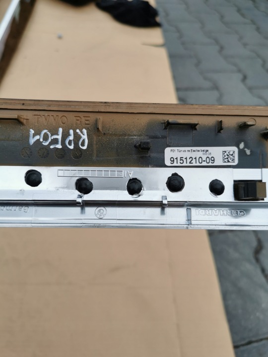 DÉCOR MOULURE PORTES DROIT AVANT BOIS BMW 7 F01