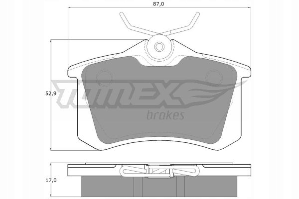 TRINKELĖS STABDŽIŲ - TOMEX BRAKES - TX 10-781 - AŠIS GAL. nuotrauka 10