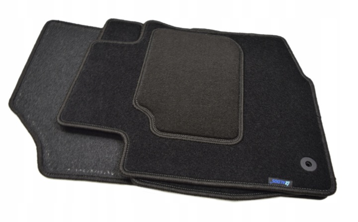 TOYOTA AYGO 2005-2014R. NOIR TAPIS DE SOL VELOURS ALDOS. SILVER PC