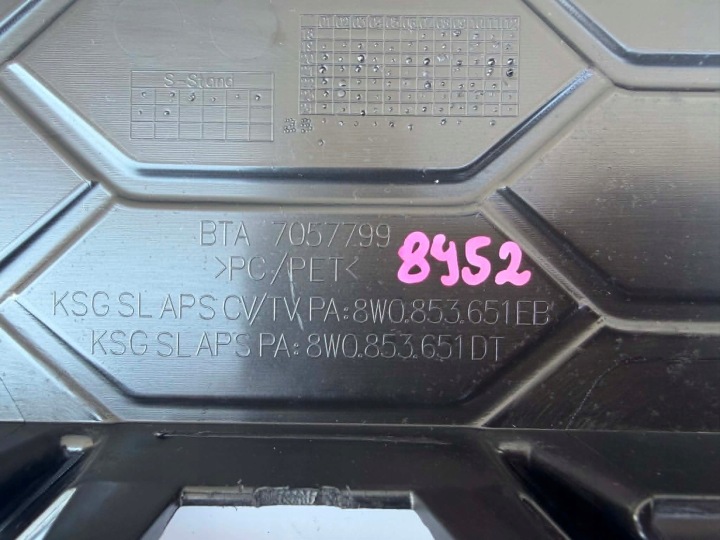 AUDI A4 B9 LIFT S-LINE 19- GRILLE CALANDRE PARE-CHOCS AVANT NEUF OE 8952