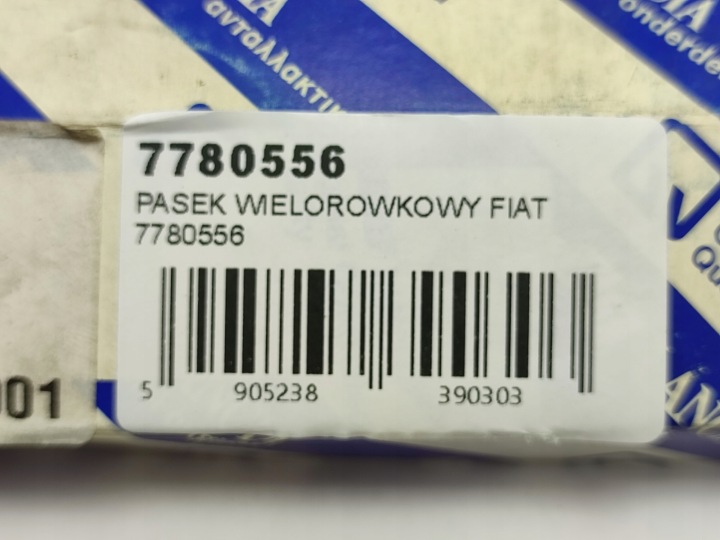 COURROIE MULTICANAL FIAT PUNTO 1.7 TD 1994-2000 7780556