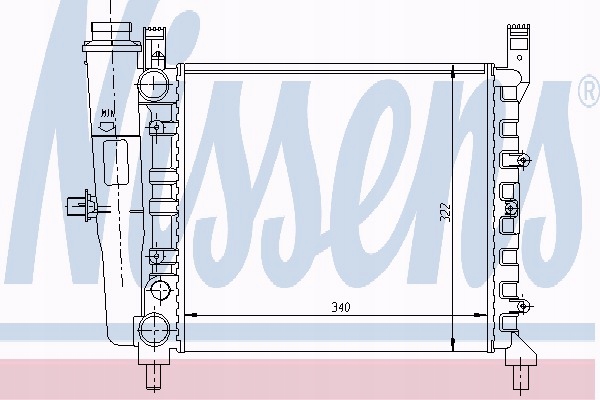 RADIATEUR FIAT UNO 8388 45 IE M 1985/09 PCS