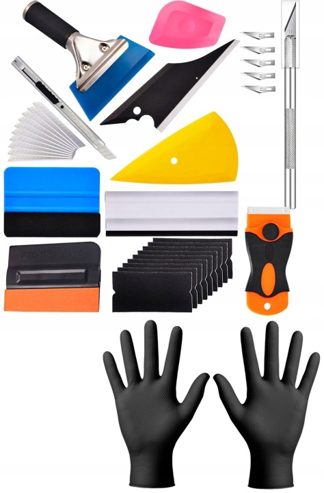 13X KIT OUTILS RAKLI VERS APLIKACJI FOLII OKLEJANIA VITRE VOITURE ENSEMBLE