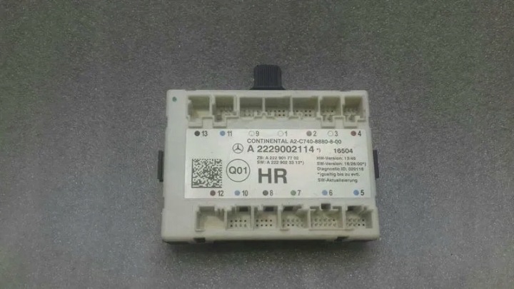 MODULE PORTES MERCEDES S-CLASS W222 RRH A2229002114 UNITÉ GESTIONNAIRE PORTES