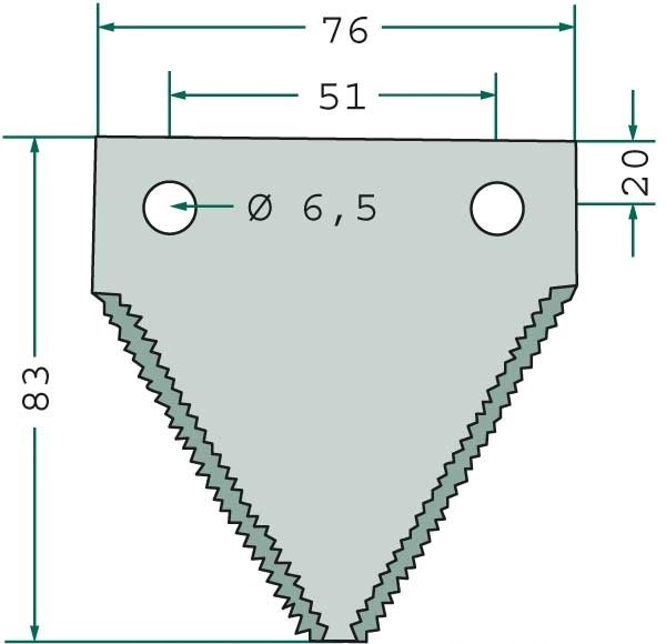 NOZYK OBLIQUE BAGUETTES TNACEJ CLAAS DOMINATOR 611203.1
