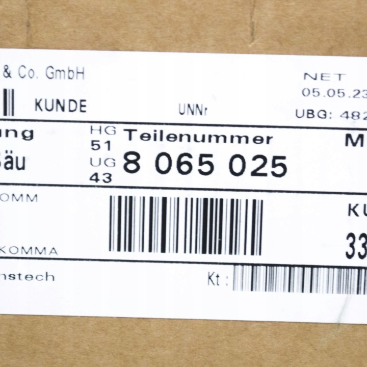 BMW 5 G30 ARRIÈRE GAUCHE POTEAU B, SUPÉRIEURE PIÈCE COLONNES GARNITURE 51438065025