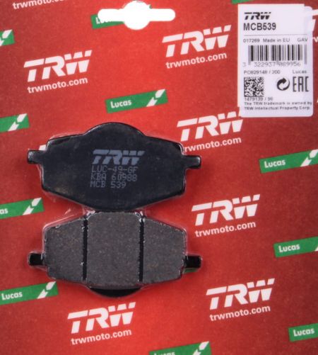 TRW PLAQUETTES FREIN MOTO. (ORGANIC) YAMAHA XT 600 E (99-03) YAMAHA DT 125 RE (0