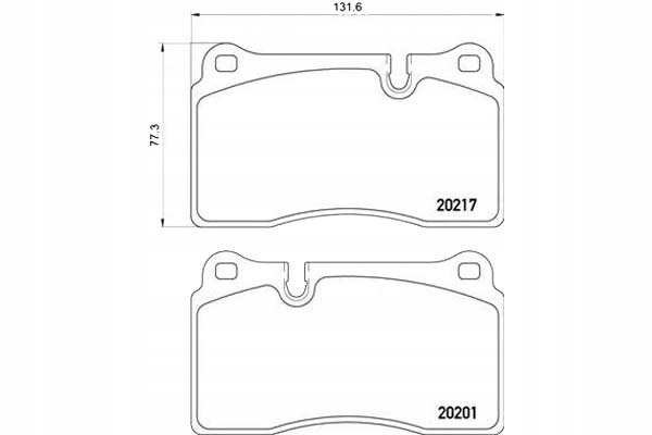 ZAPATAS DE FRENADO ASTON DB9 04- PARTE DELANTERA 