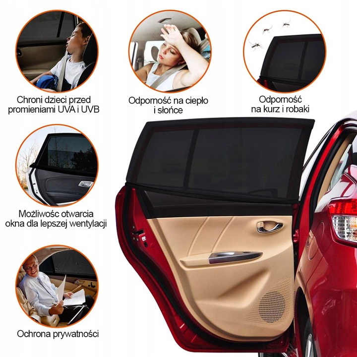 CORTINAS ANTISOLAR TAPONES PARA COCHE 2 PIEZAS 