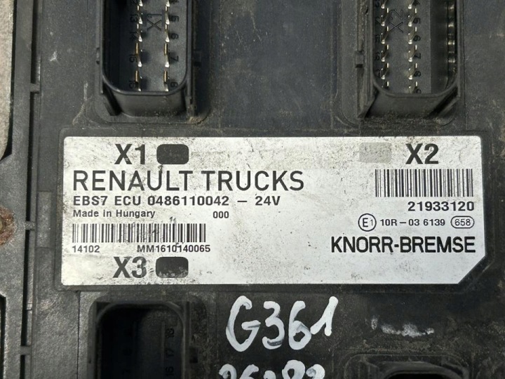 UNITÉ GESTIONNAIRE 21933120 EBS7 RENAULT TRUCKS T 2014
