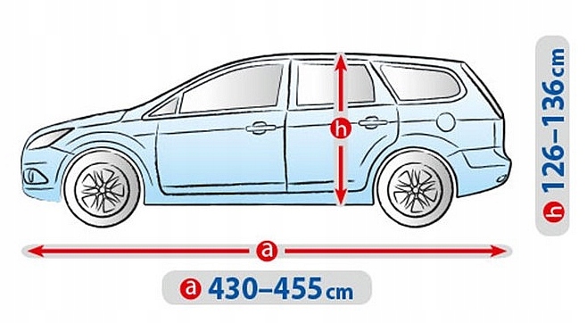 CALOROCZNY FORRO TOLDO HATCHBACK 430-455 CM 