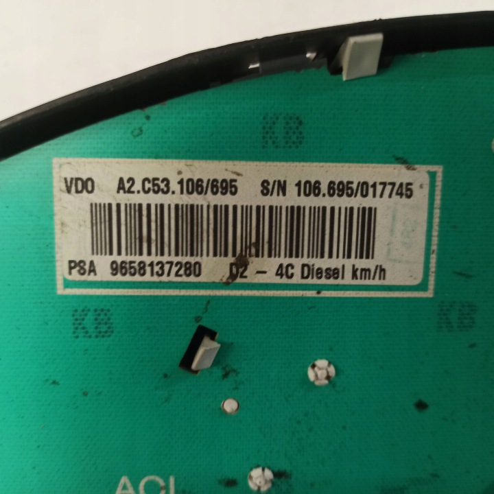 PEUGEOT 407 1.6 HDI COMPTEUR TABLEAU DE BORD 9658137280