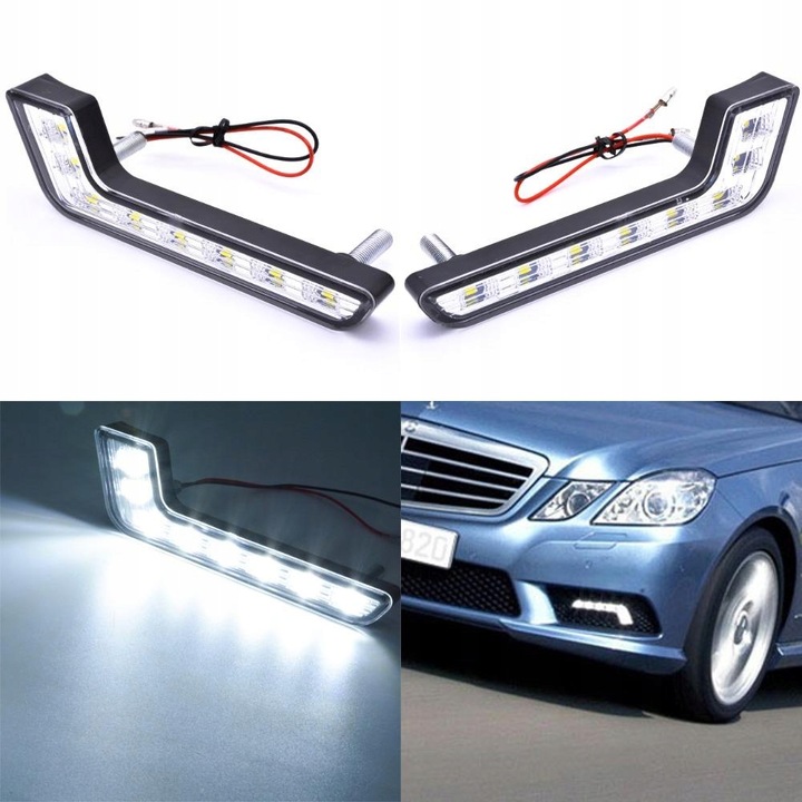 POTENTE LUZ PARA CONDUCTOR DE DÍA DIODO LUMINOSO LED MERCEDES BLACK 