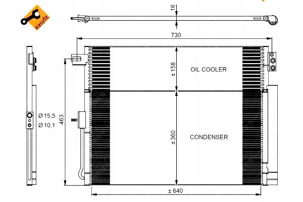 CONDENSADOR DE ACONDICIONADOR JEEP GRAND CHEROKEE 10- /WB 