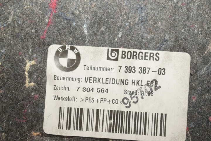 ENSEMBLE CHÂSSIS COUVERCLES DE COFFRE BMW 2 CABRIO (F23) 7331662 1.5L 100KW 27819701