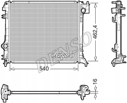 RADIATEUR MOTEUR NISSAN RENAULT QASHQAI II (J11,