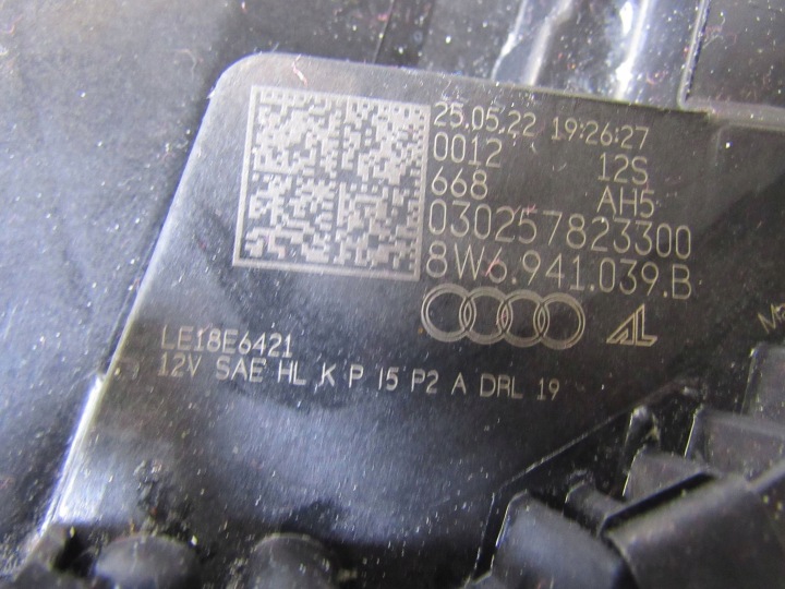 AUDI A5 S5 8W CABRIO PHARE GAUCHE AVANT GAUCHE AVANT MATRIX USA 8W6941039B