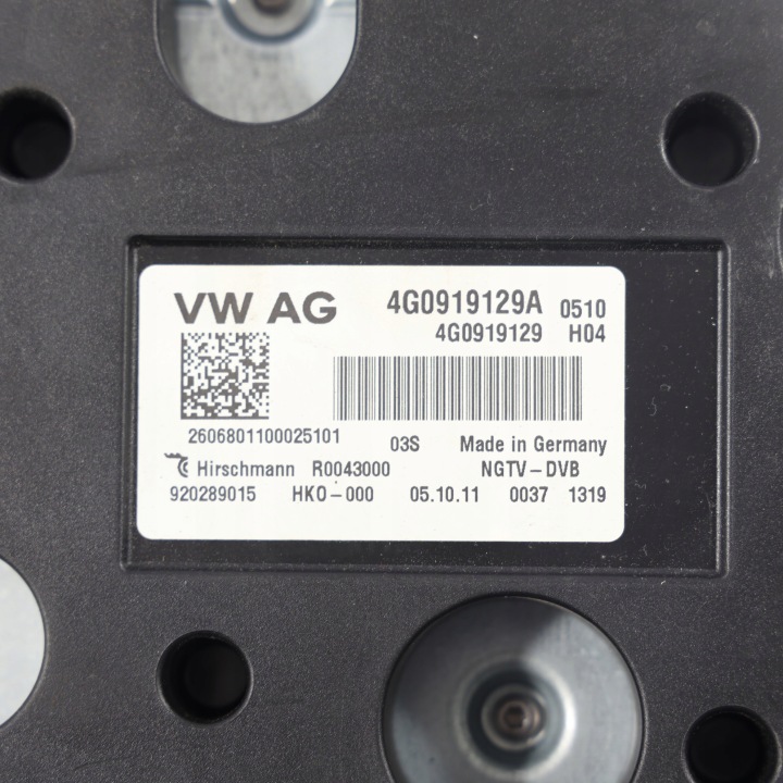 AUDI A5 8T A6 C7 A7 4G A8 4H MODULE CONTRÔLEUR SYNTONISEUR TV NUMÉRIQUE 4G0919129A