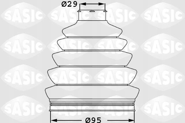 KIT PROTECTIONS ARBRE DE TRANSMISSION SASIC 1906027