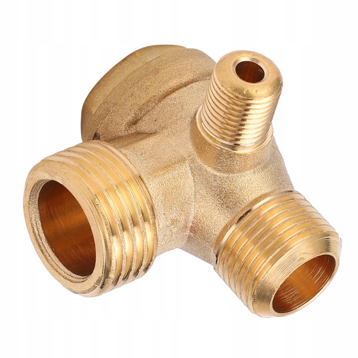 SOUPAPE INVERSE EN LAITON 1 SPOSOB RÉGLABLE CONNEXION ACCESSOIRES VERS POMPE AIR 1/2X3/8X10