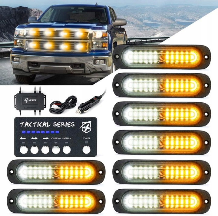BQ 4X FEUX D'AVERTISSEMENT STROBOSCOPE AIDE REMORQUE LED