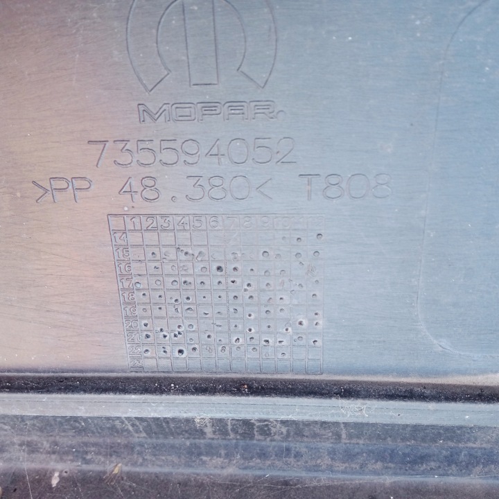 PARE-CHOCS AVANT FIAT DOBLO II LIFT 735594052