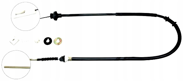 CÂBLE ADHÉRENCE FIAT BRAVA 1.6-1.9DS 95- LINEX 14.10.72