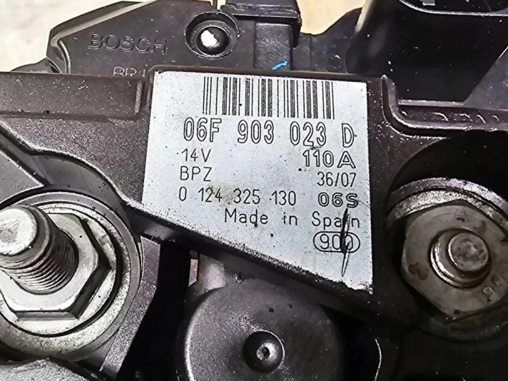 ALTERNATEUR VW CRAFTER FURGON (SY_) 0124325130 2.5L DIESEL 103KW 2007