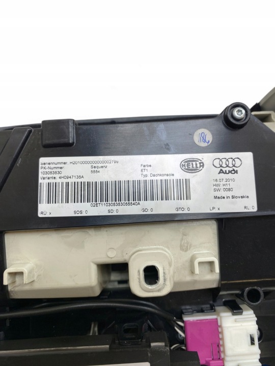 AUDI A8 S8 D4 4H 2013 LANTERNE SIÈGES AVANT 4H0947135A