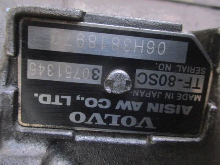 VOLVO S60 I LIFT 2.4D BOÎTE DE VITESSES AUTOMATIQUE 30751345 D5244T4