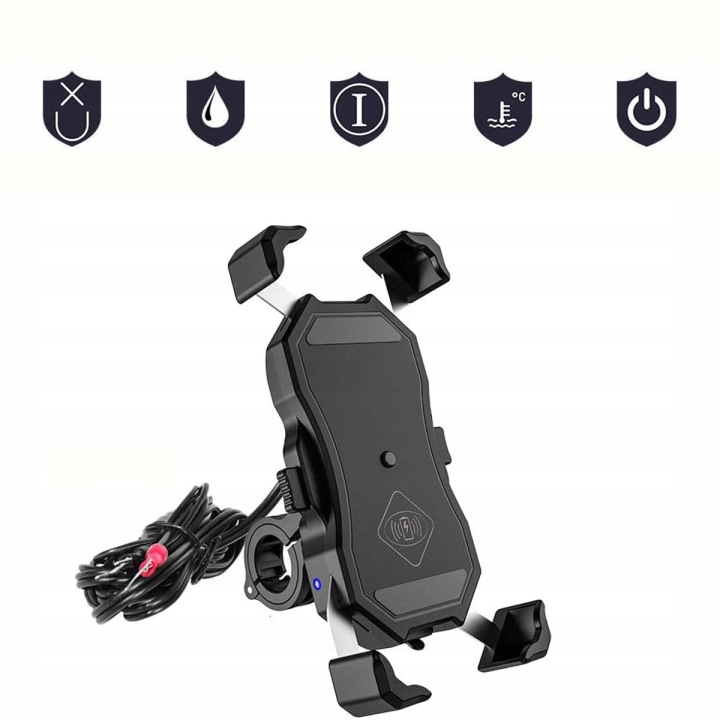 15W POIGNÉE AVEC CHARGEUR INDUKCYJNA SUR MOTOCYCLETTE NEUF 2026