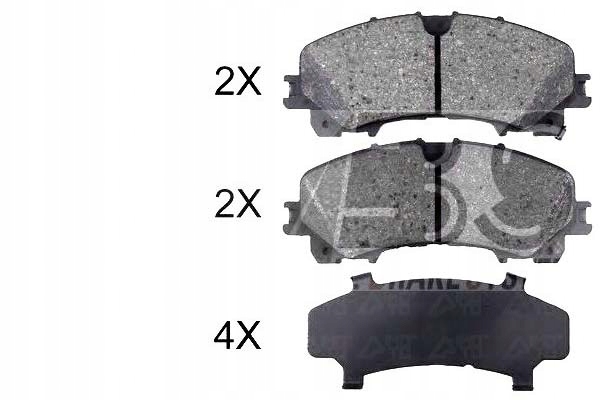 ZAPATAS DE FRENADO INFINITI Q50 13- PARTE DELANTERA A.B.S. 