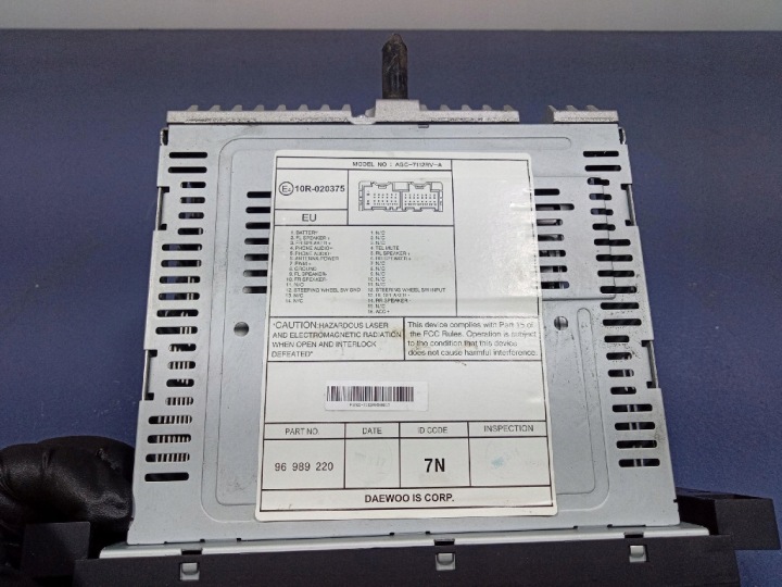 CHEVROLET AVEO II T250 RADIO CD MP3 D'USINE OEM 96989220