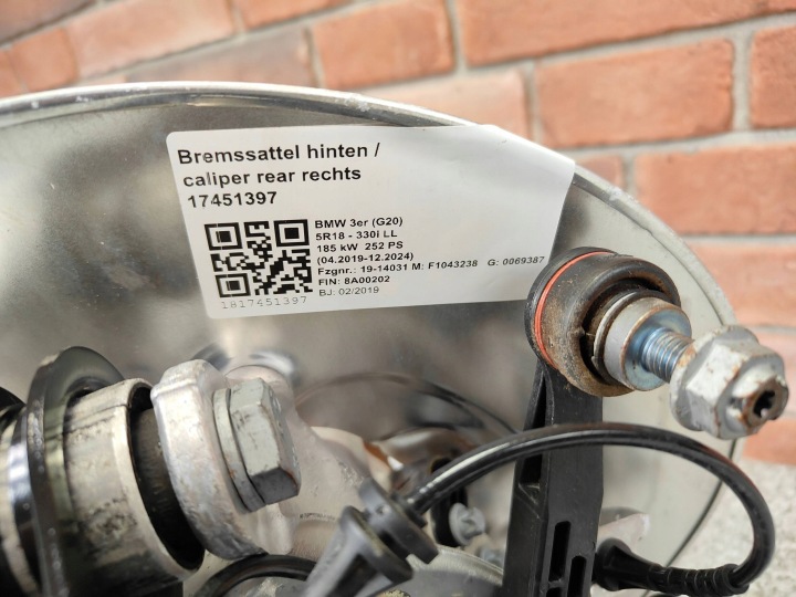 ROTULE DE DIRECTION DROIT ARRIÈRE DROITE ARRIÈRE BRAS DE SUSPENSION BMW 3 G20 G21 6879534