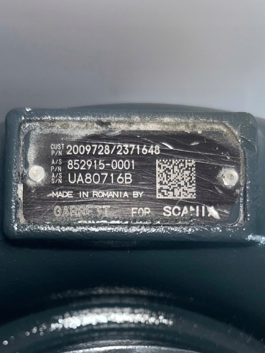 TURBOCOMPRESSEUR SCANIA 806709 852915 12.7 +RABAT 400ZL ZA ZWROT ANCIEN TURBO